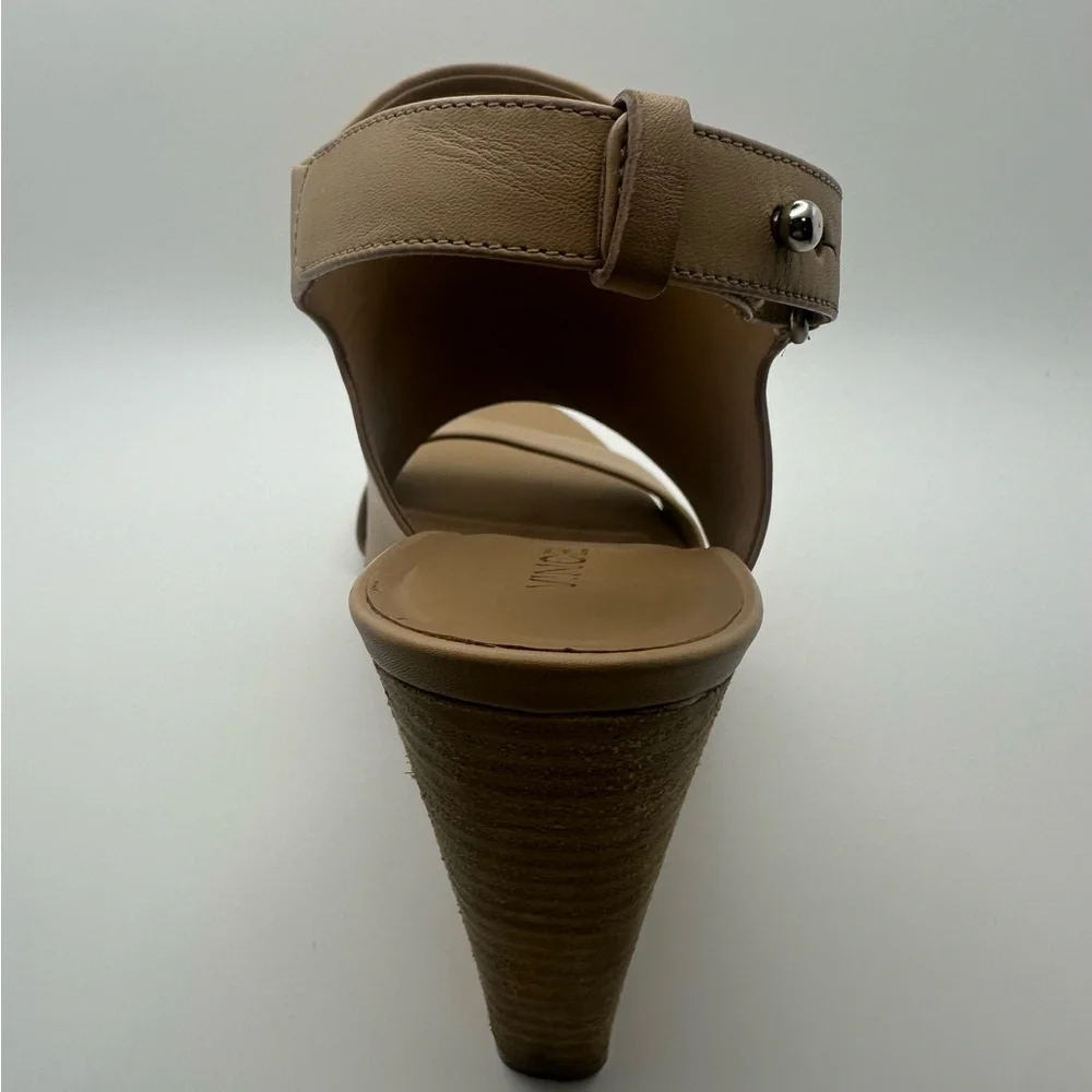 Vince || Karen Women’s Nude Wedge Sandal - Leather‎ Slingback